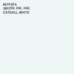 #EFF6F6 - Catskill White Color Image